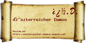 Öszterreicher Damos névjegykártya